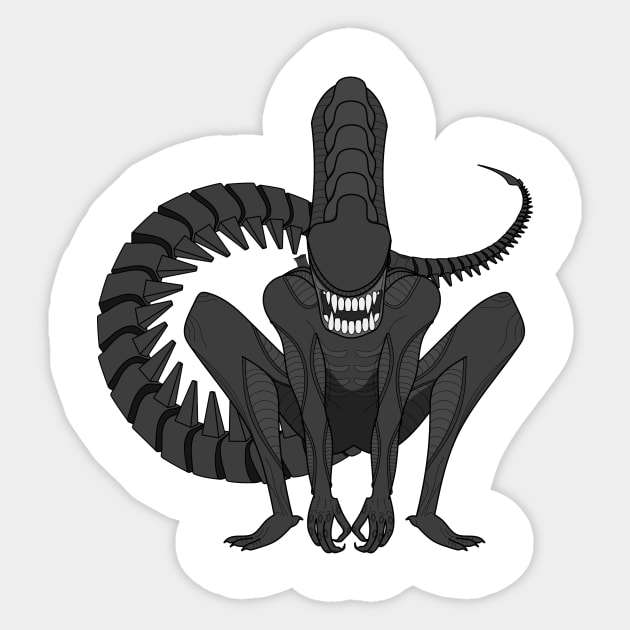 Alien Sticker by earbito